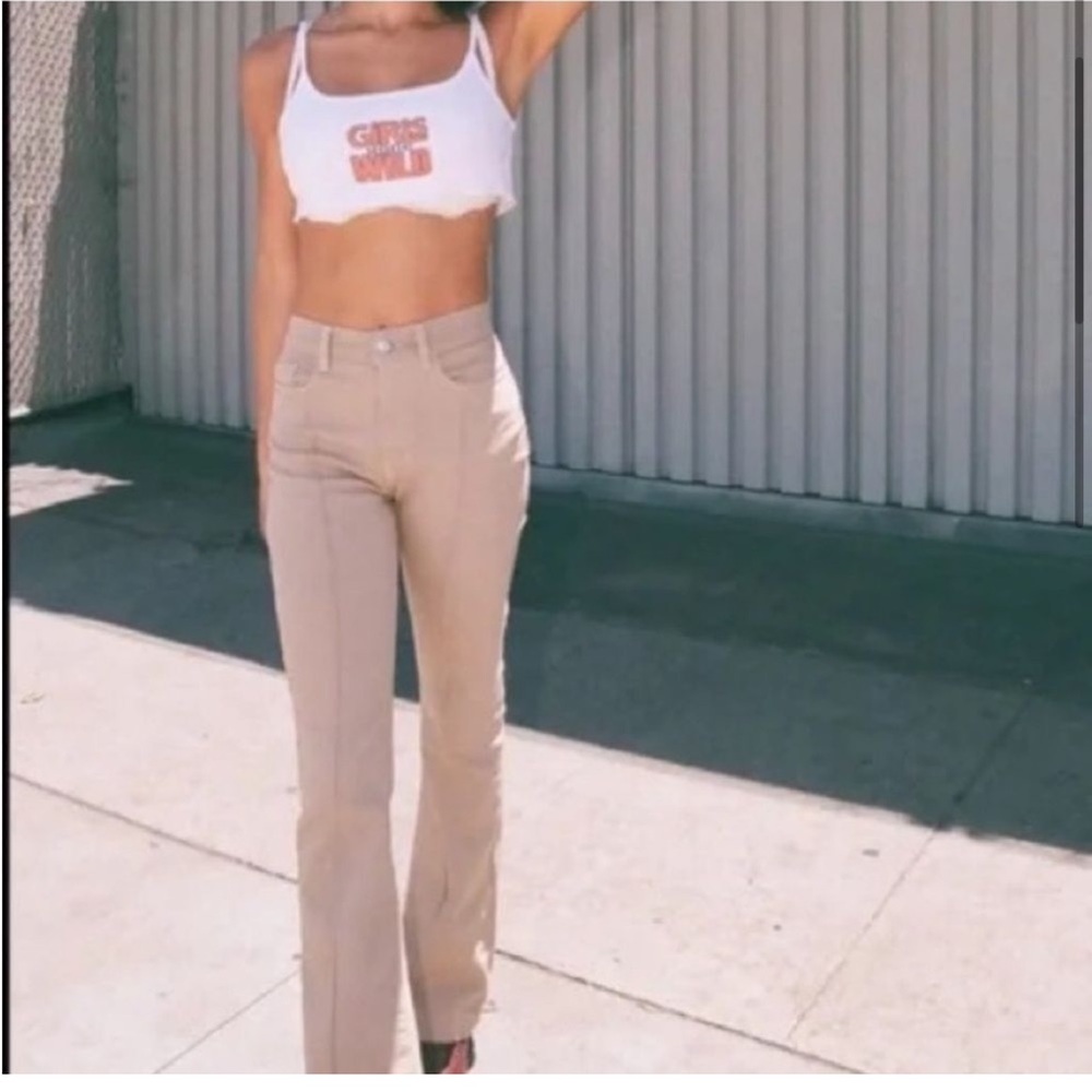 New! REVICE Denim Pants | REVICE Venus Flares in Dune | Color: Khaki | Size: 25